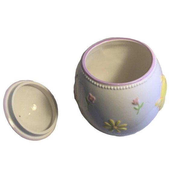 Easter Egg Shaped Treat Jar/ Candy Jar Holder 6.5 inches - Picture 5 of 6